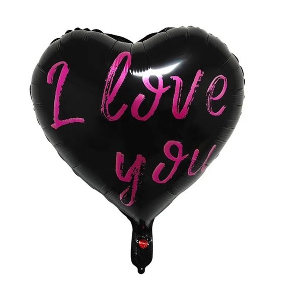 6PK New Cute I Love You Mama Doll 18" Heart Balloons - Picture 4 of 5